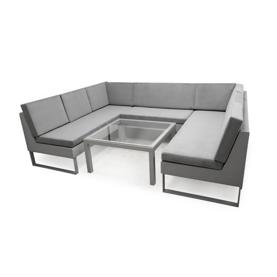 Диван Бонд без підлокітників 1100 з подушками Велюр 15 Lt.Grey (41803425) недорого