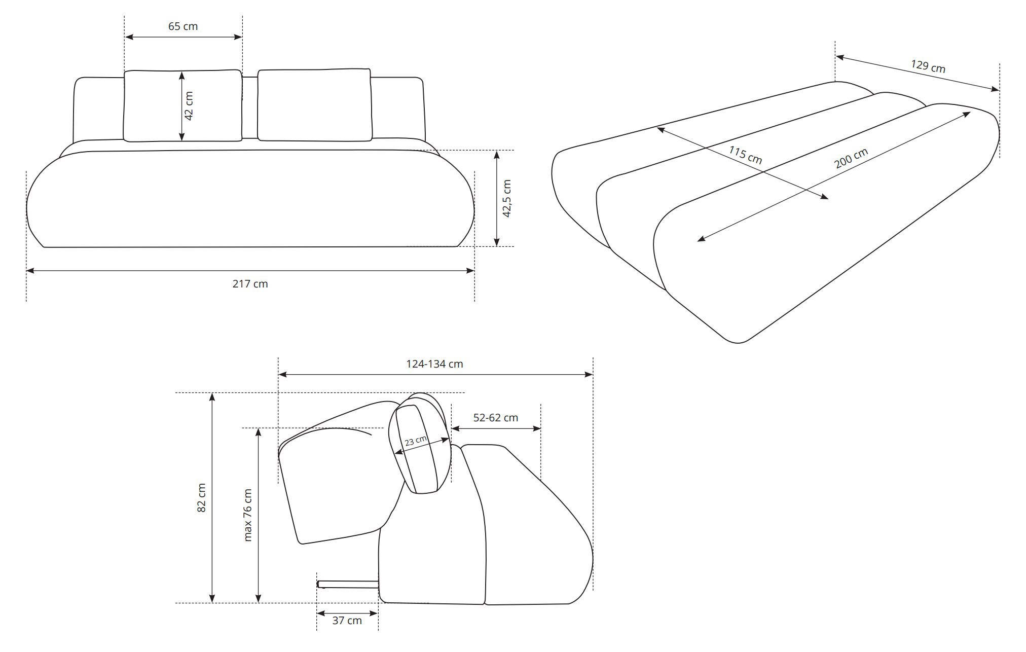 Диван раскладной DOT Wind-52 (1321487048) kupistul