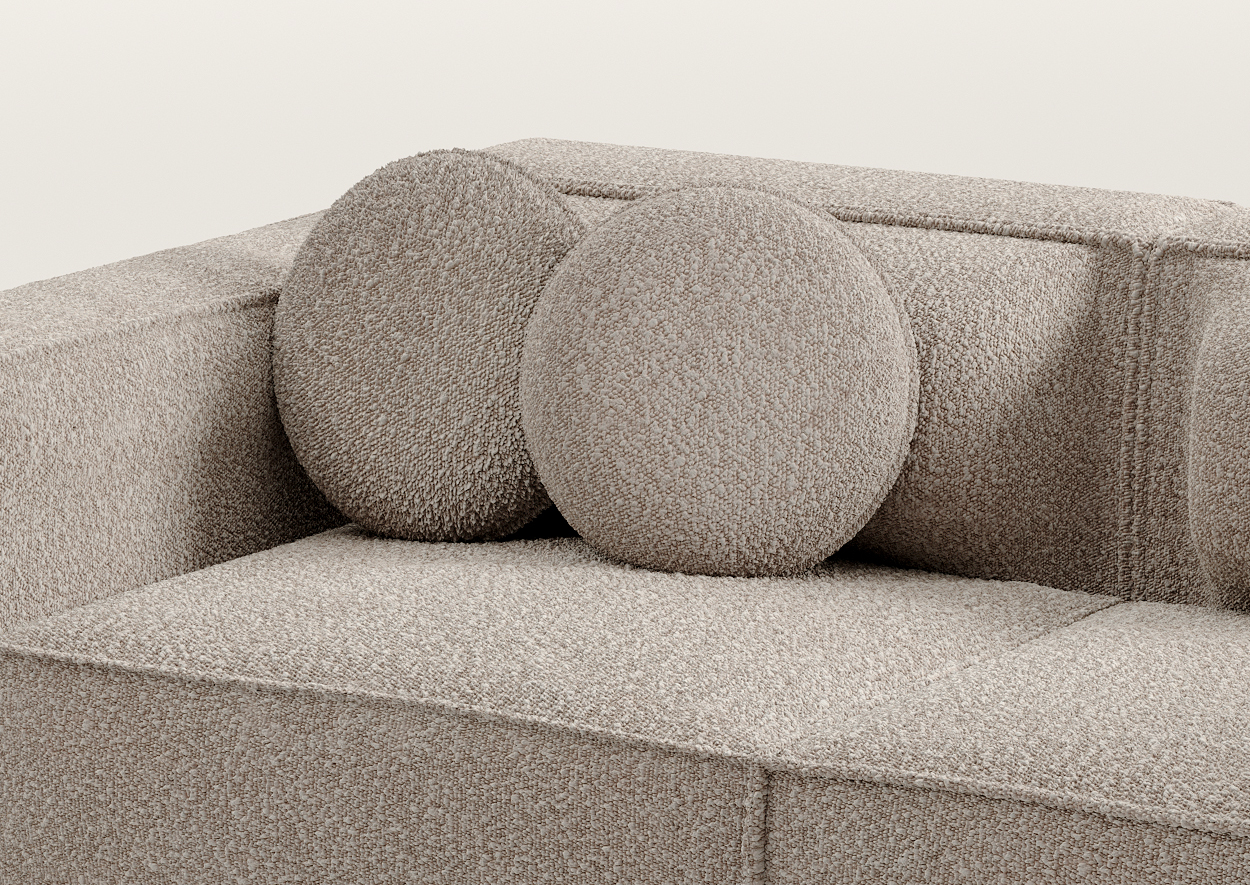 Диван Safti 260x105 Boucle Taupe 9 (1561024777) дешево