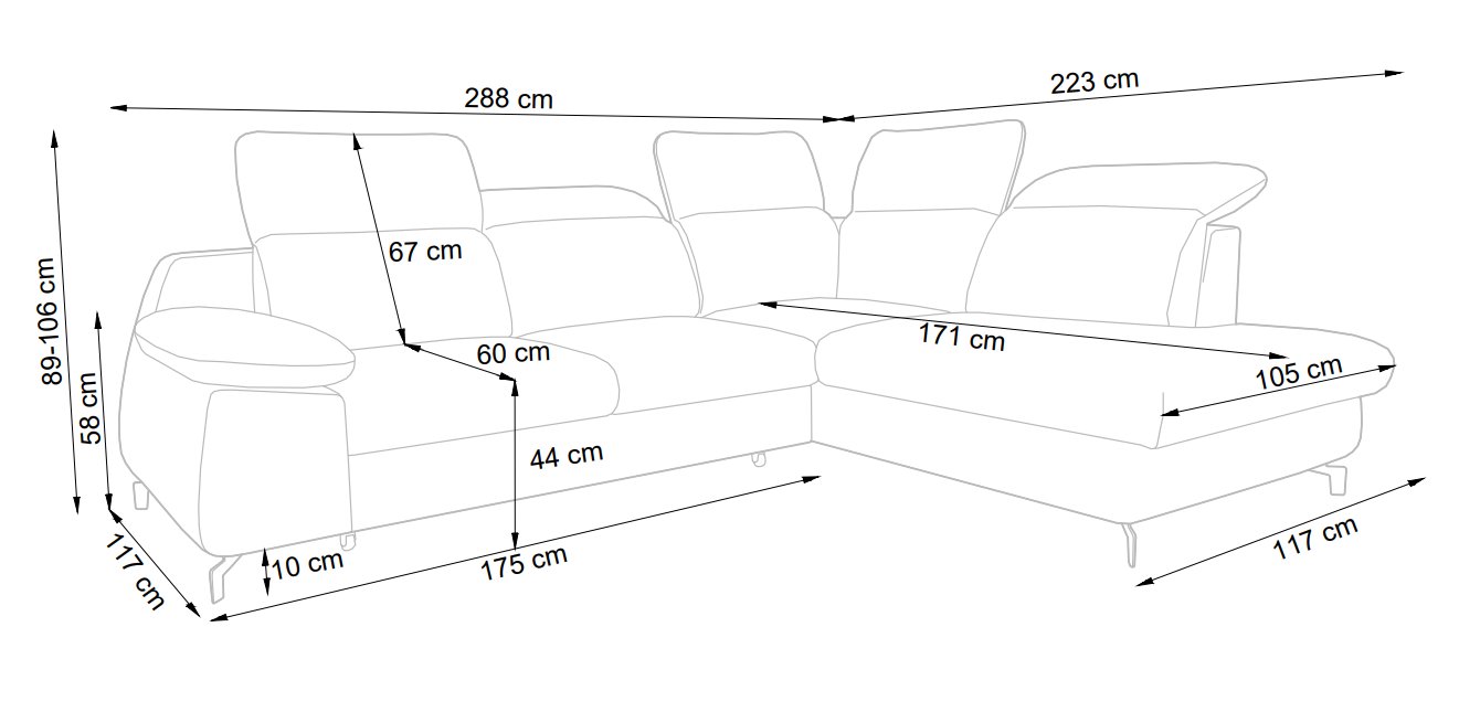 Диван кутовий розкладний Cobra Ottawa 02 (1321462141) в Киеве