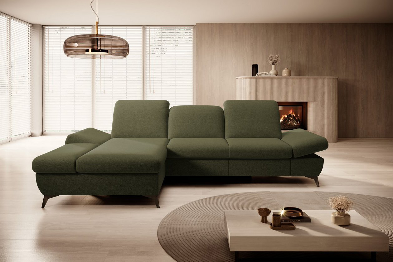 Диван кутовий розкладний HARPER Left Loft-10-Olive (1321485997) в Киеве