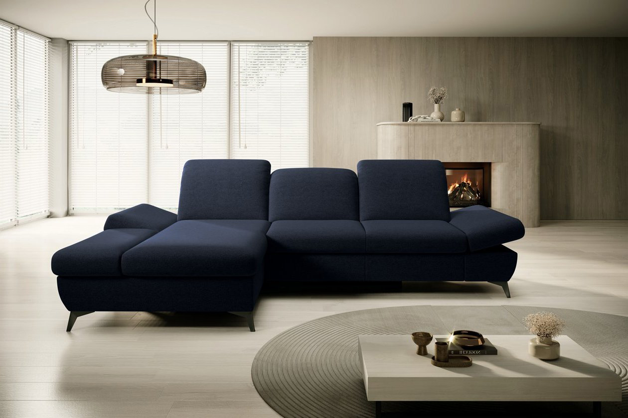 Диван угловой раскладной HARPER Left Loft-13-Deep-Blue (1321486000) в Киеве