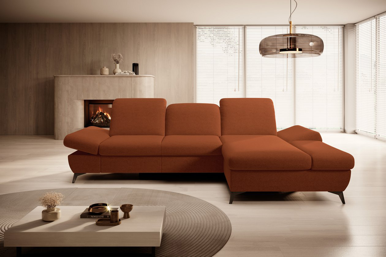 Диван угловой раскладной HARPER Right Loft-08-Red (1321485971) в Киеве