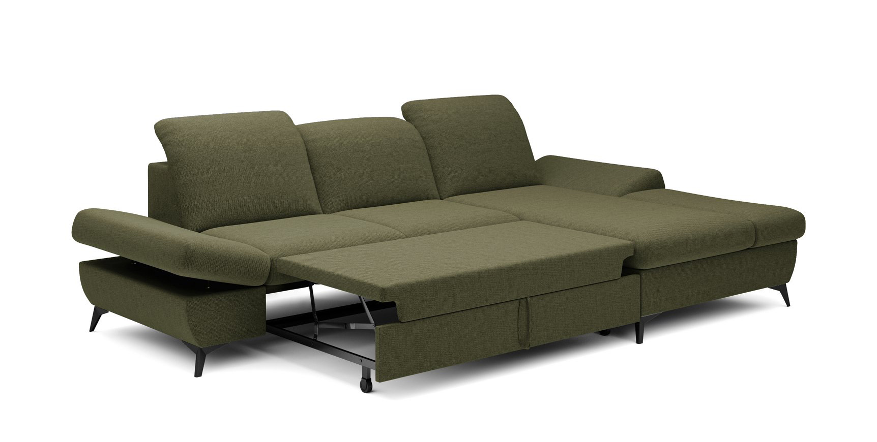 Диван кутовий розкладний HARPER Right Loft-10-Olive (1321485973) дешево