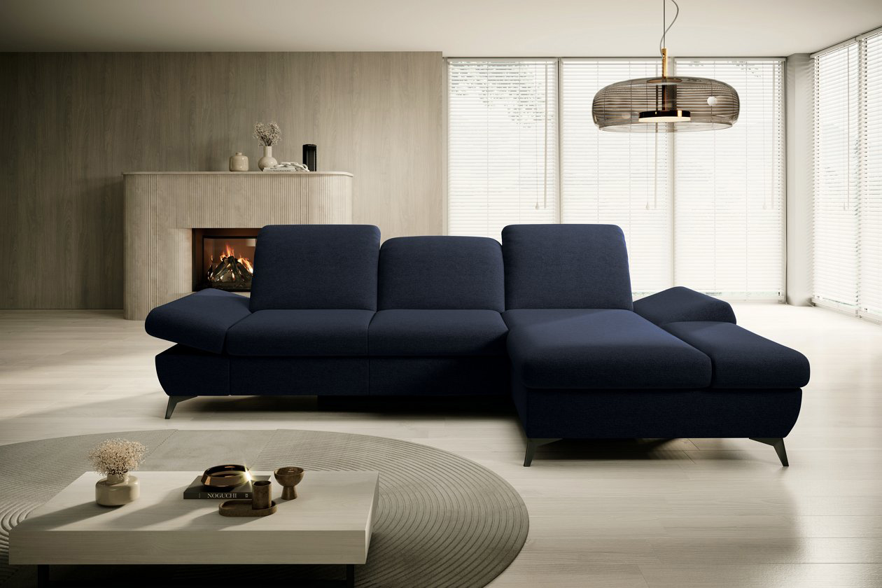 Диван угловой раскладной HARPER Right Loft-13-Deep-Blue (1321485976) в Киеве