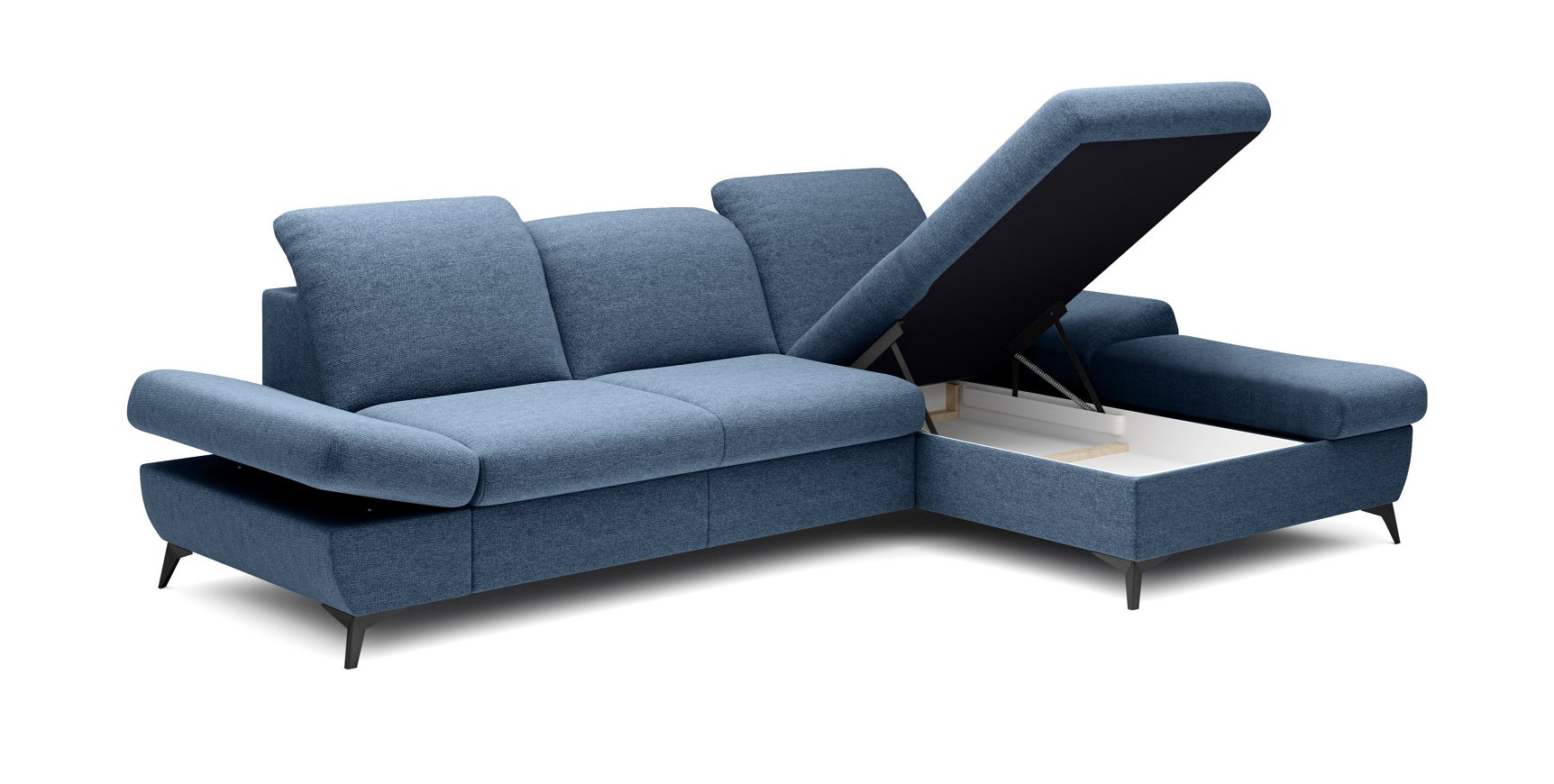 Диван угловой раскладной HARPER Right Loft-14-Denim (1321485977) дешево