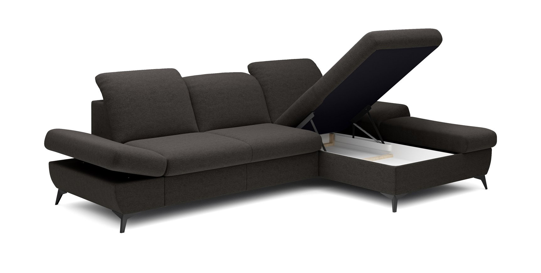 Диван угловой раскладной HARPER Right Loft-23-Anthracite (1321485986) дешево