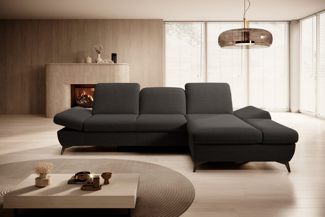 Диван угловой раскладной HARPER Right Loft-23-Anthracite (1321485986) в Киеве