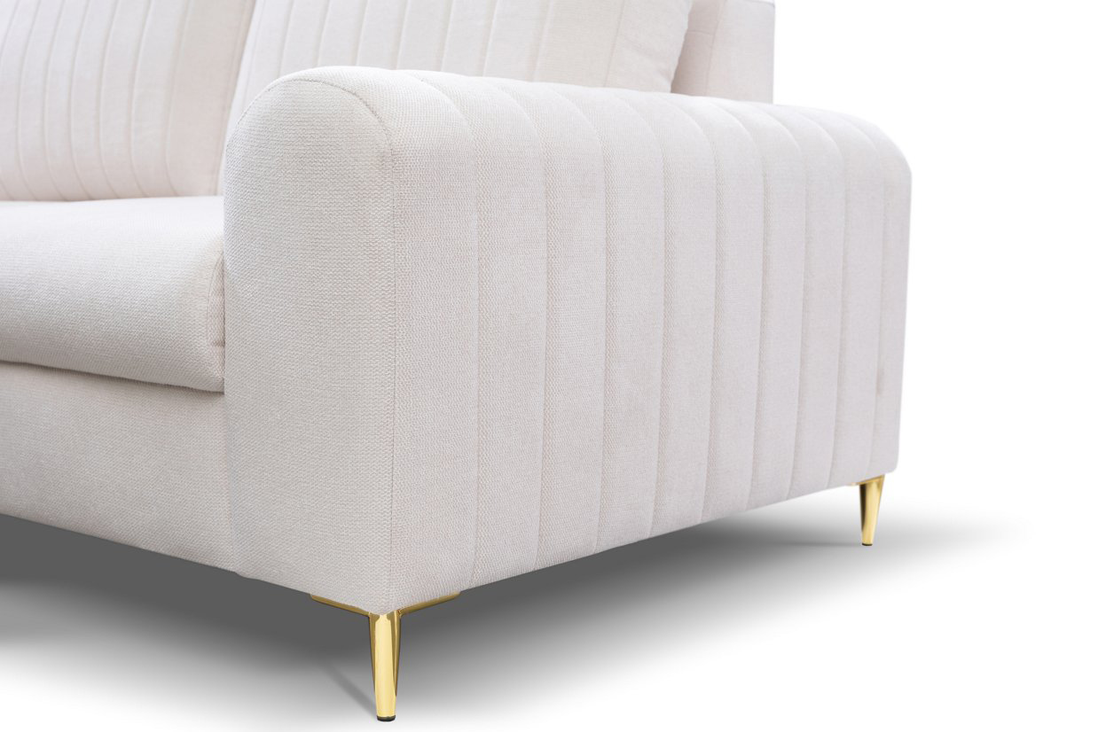 Диван кутовий розкладний MONACO Left Loft-01-Cream, Золотий (1321486036) в Киеве