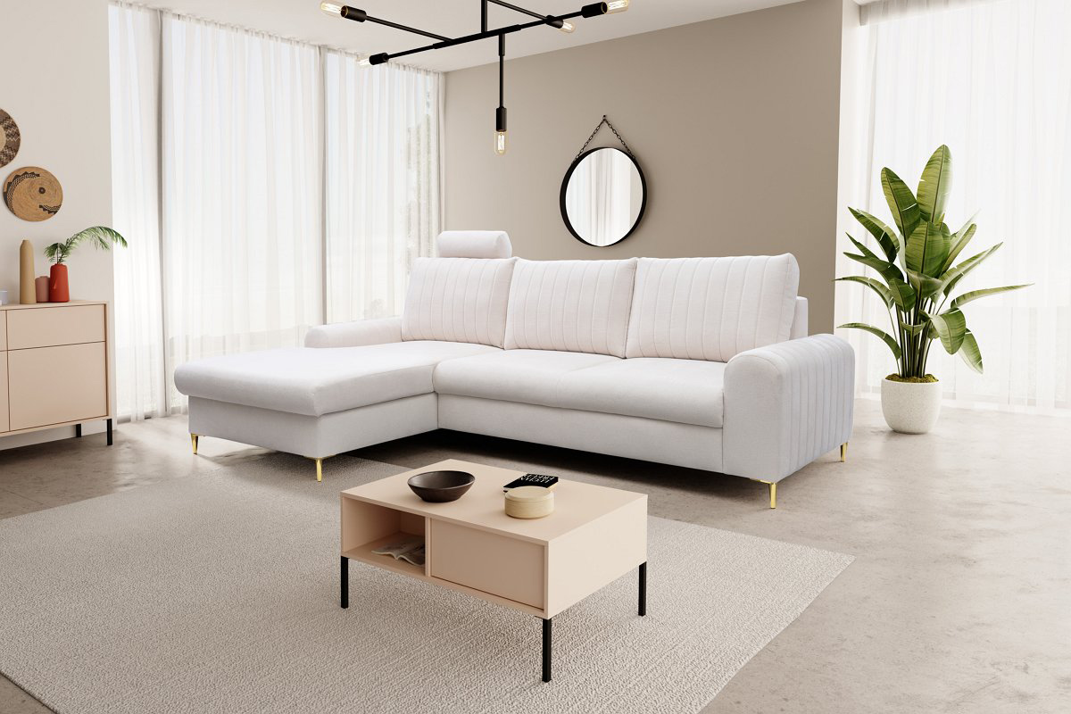 Диван кутовий розкладний MONACO Left Loft-01-Cream, Золотий (1321486036) в интернет-магазине