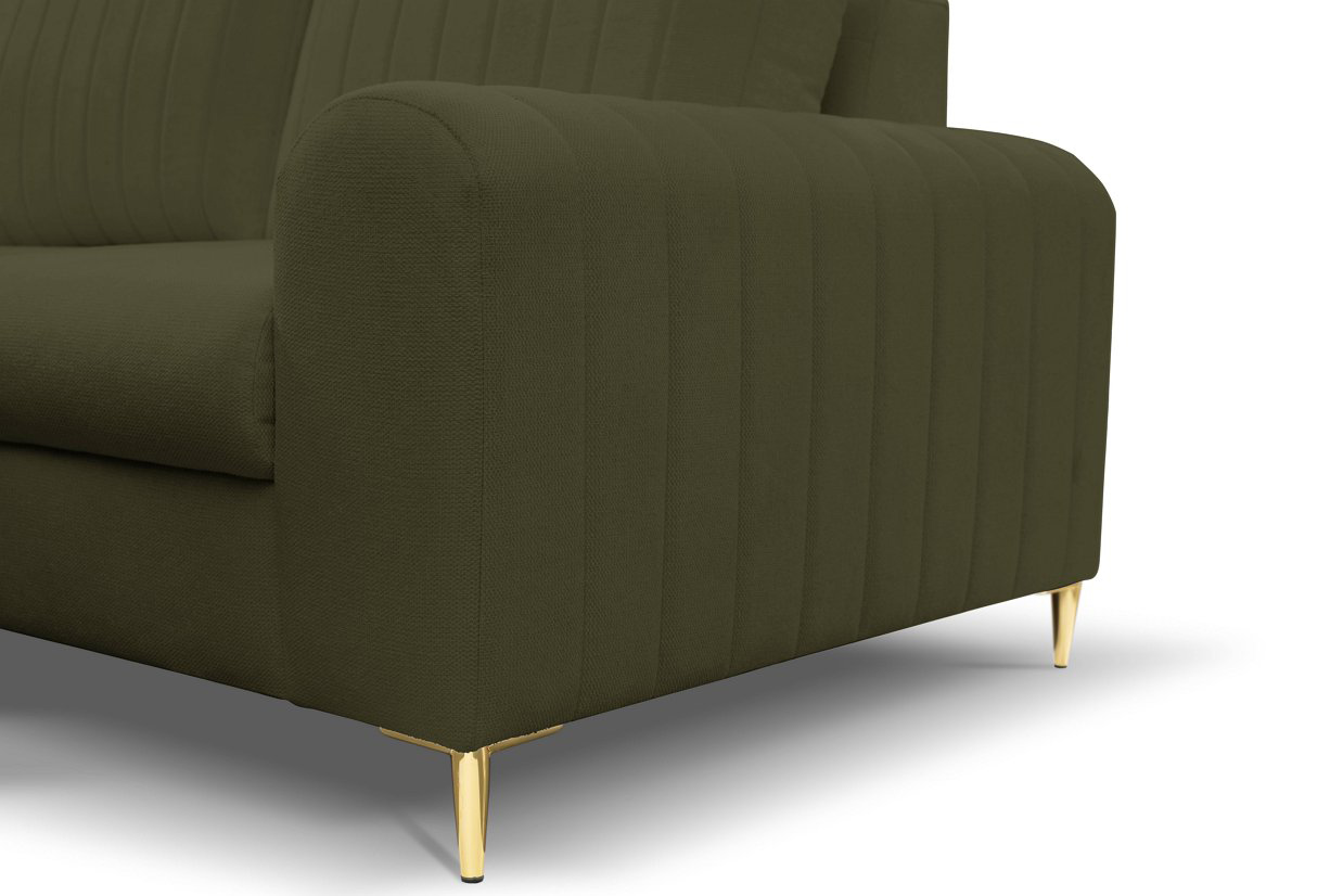 Диван кутовий розкладний MONACO Left Loft-10-Olive, Золотий (1321486021) в Киеве