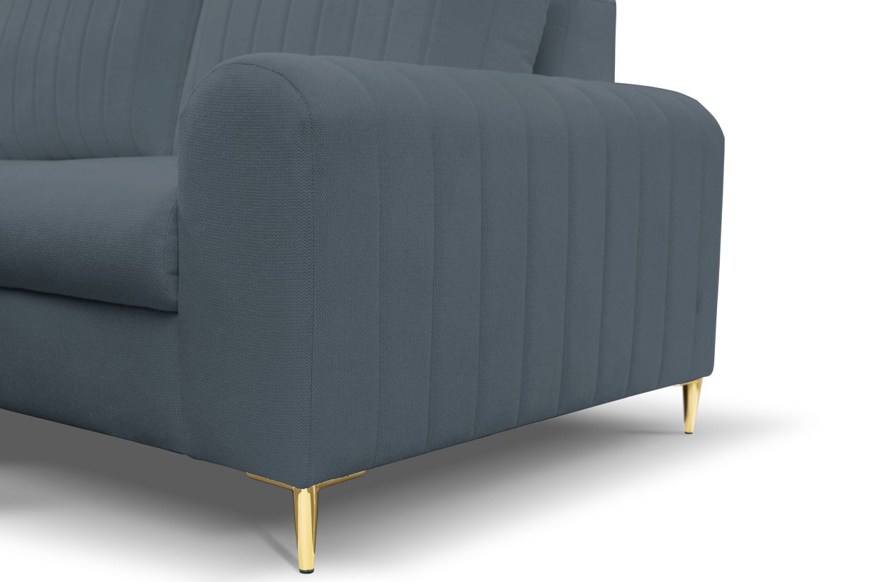 Диван кутовий розкладний MONACO Left Loft-14-Denim, Золотий (1321486025) в Киеве