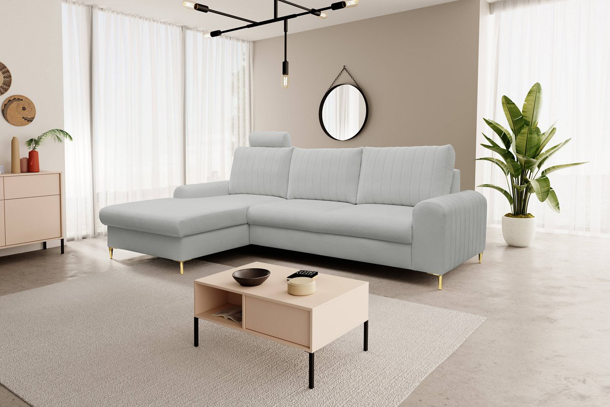 Диван кутовий розкладний MONACO Left Loft-18-Silver, Золотий (1321486029) в интернет-магазине
