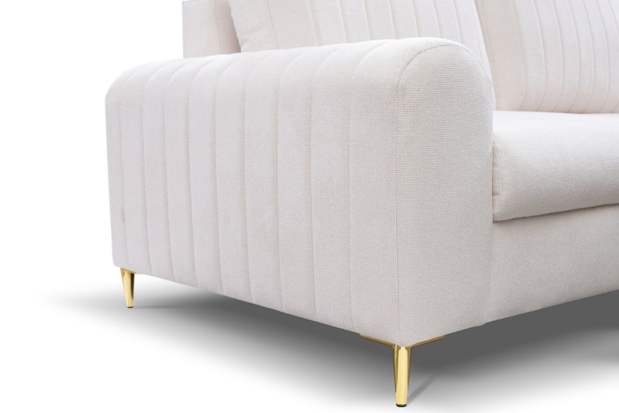 Диван угловой раскладной MONACO Right Loft-01-Cream, Золотой (1321486084) в Киеве