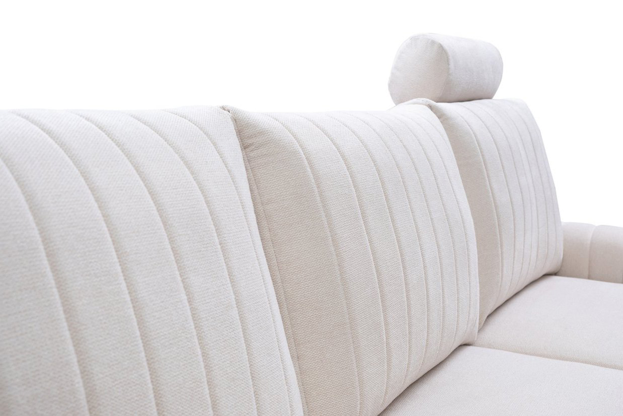 Диван угловой раскладной MONACO Right Loft-01-Cream, Золотой (1321486084) в Украине
