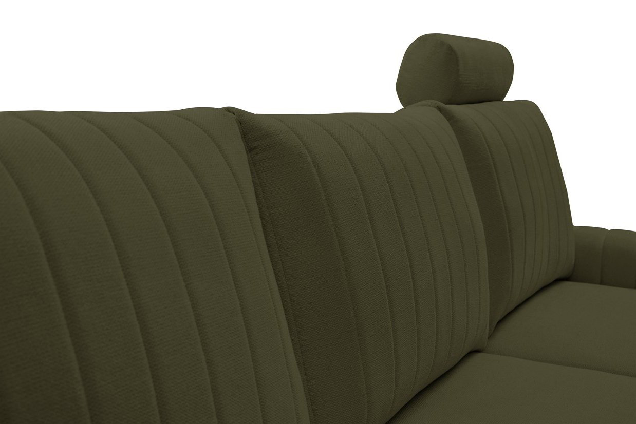 Диван кутовий розкладний MONACO Right Loft-10-Olive, Золотий (1321486069) в Украине