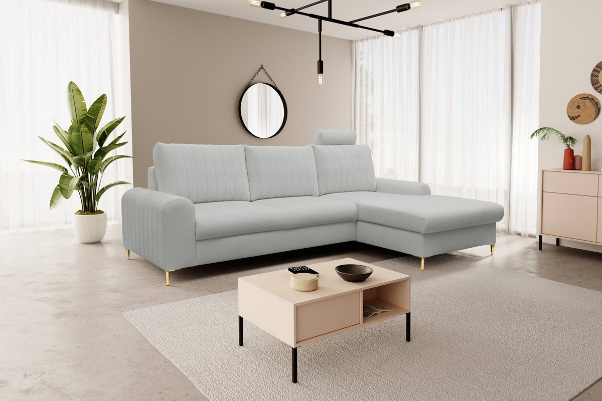 Диван угловой раскладной MONACO Right Loft-18-Silver, Золотой (1321486077) в интернет-магазине