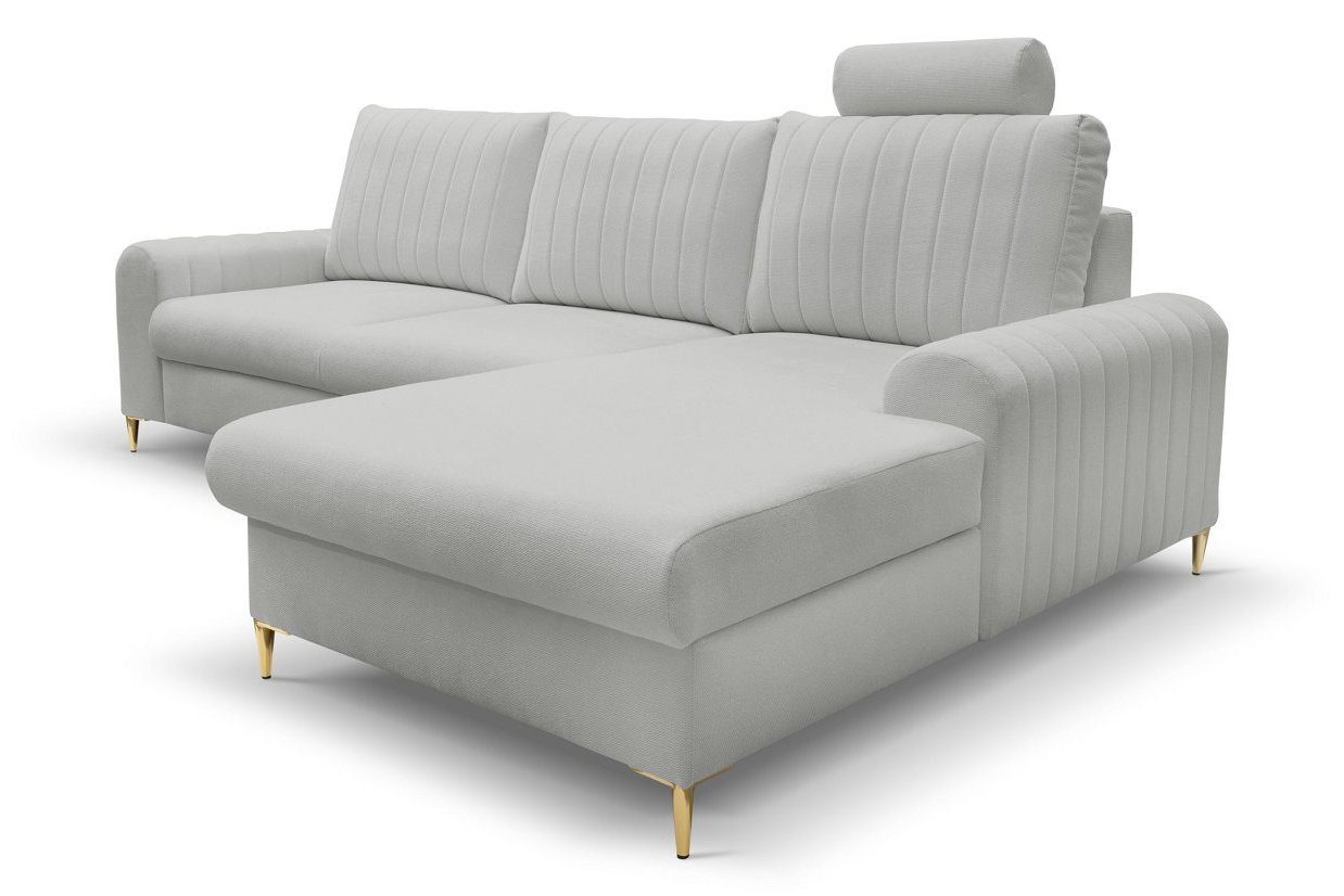 Диван угловой раскладной MONACO Right Loft-18-Silver, Золотой (1321486077) недорого