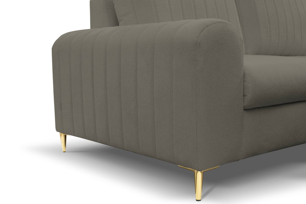 Диван кутовий розкладний MONACO Right Loft-22-Iron, Золотий (1321486081) в Киеве