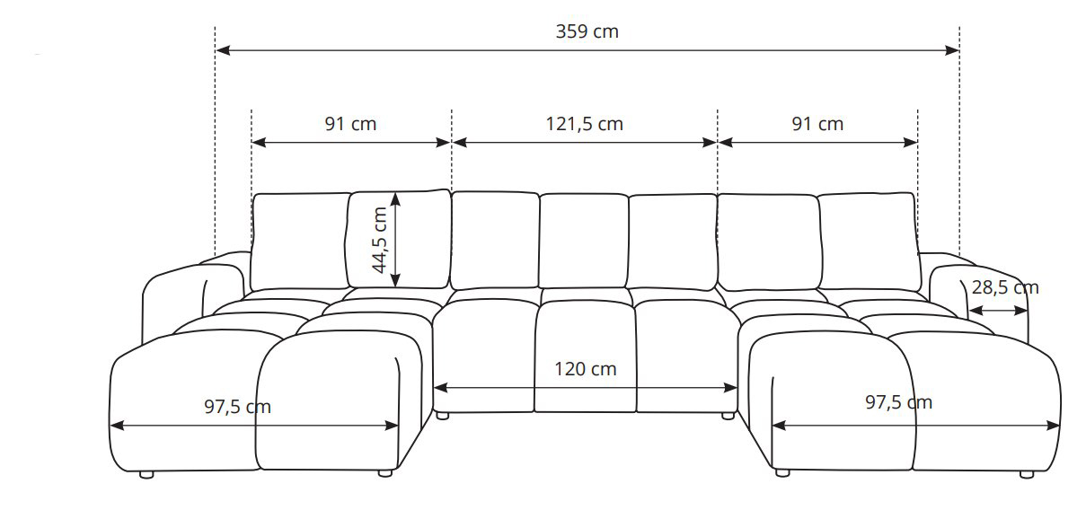 Диван кутовий розкладний SOHO U Curio-83 (1321486826) в интернет-магазине