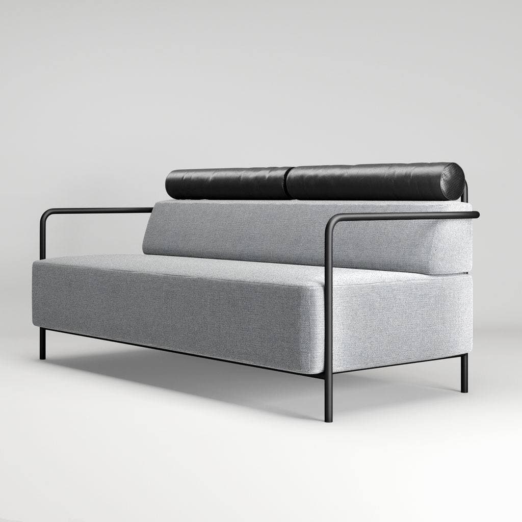 Диван Weekend Leather Austin 18 Grey, Экокожа Черный, Черный 9005 (601017341) недорого