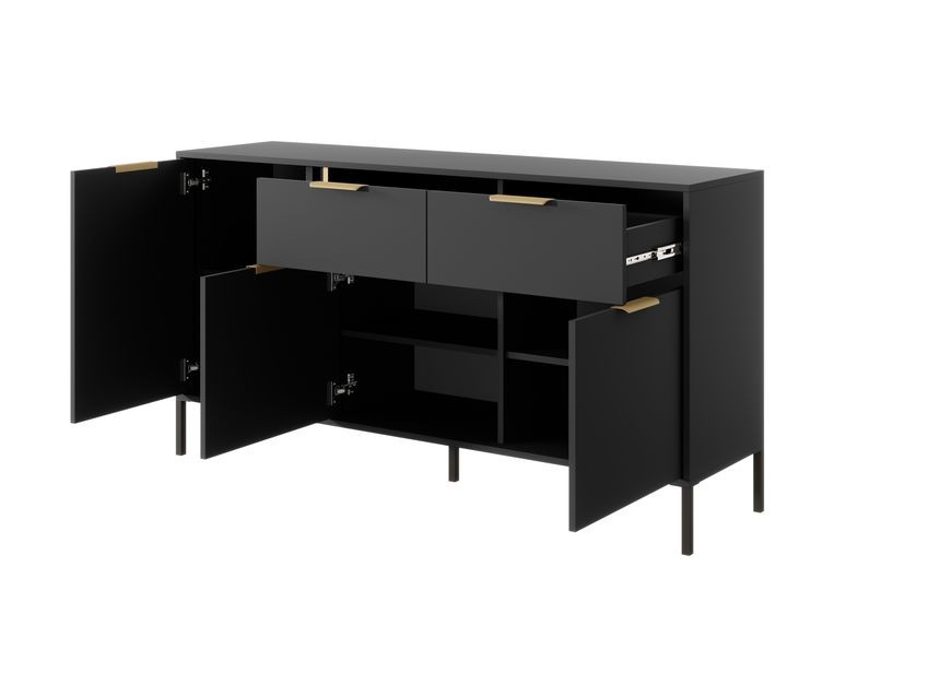 Комод Clars 3D2S/153 Антрацит, Золотой (132936681) недорого