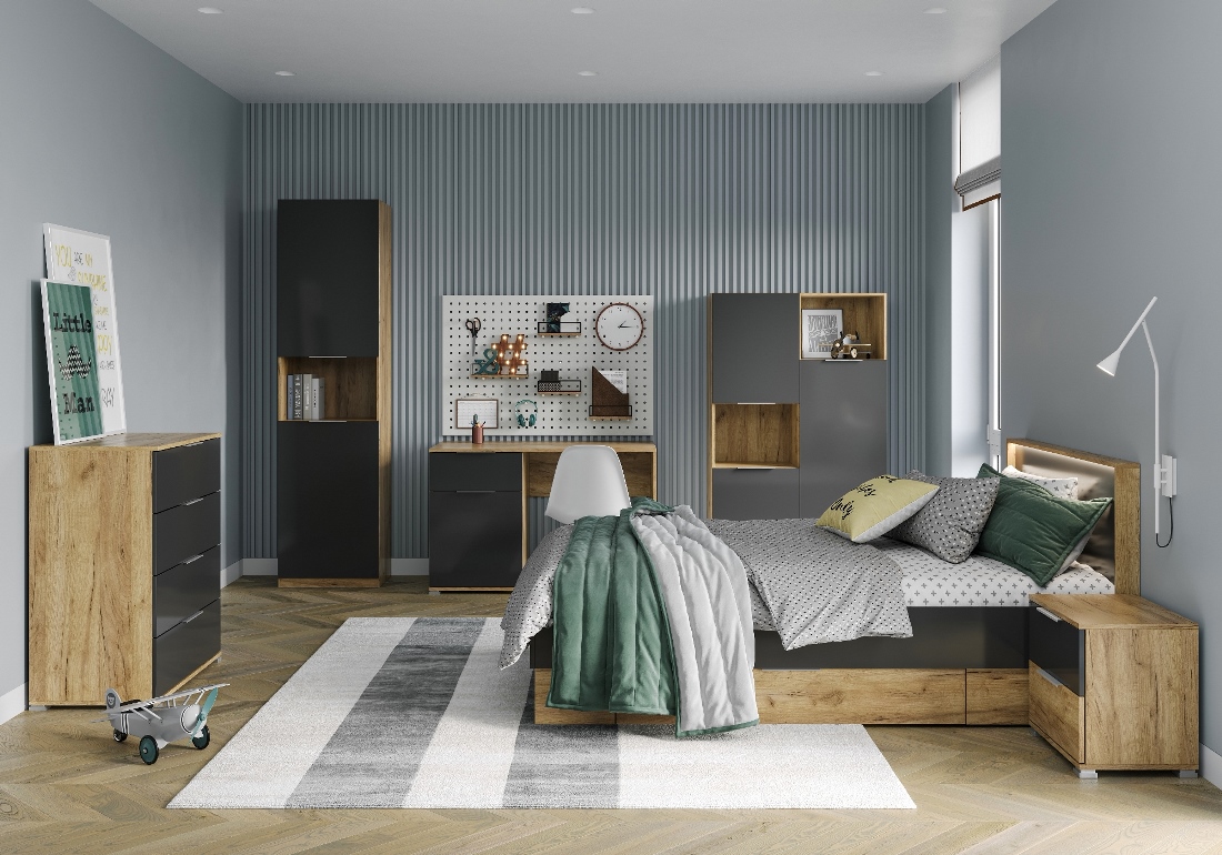 Комод Luna Junior 4шх Дуб Крафт (94702404) недорого