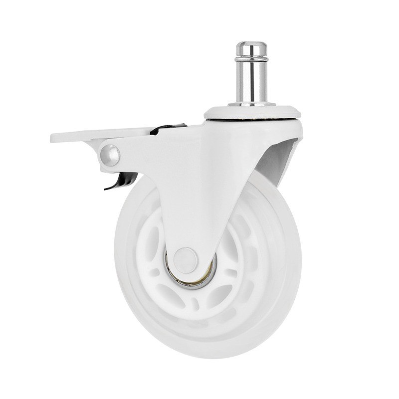 Комплект 5шт прогумованих роликів ADAPWORK CASTORS 75 FIX Прозорий білий (1061485757) с доставкой
