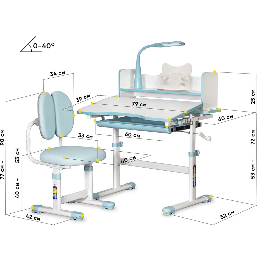 Комплект детский Evo-Kids BD-24 Белый, Голубой (111470586) дешево