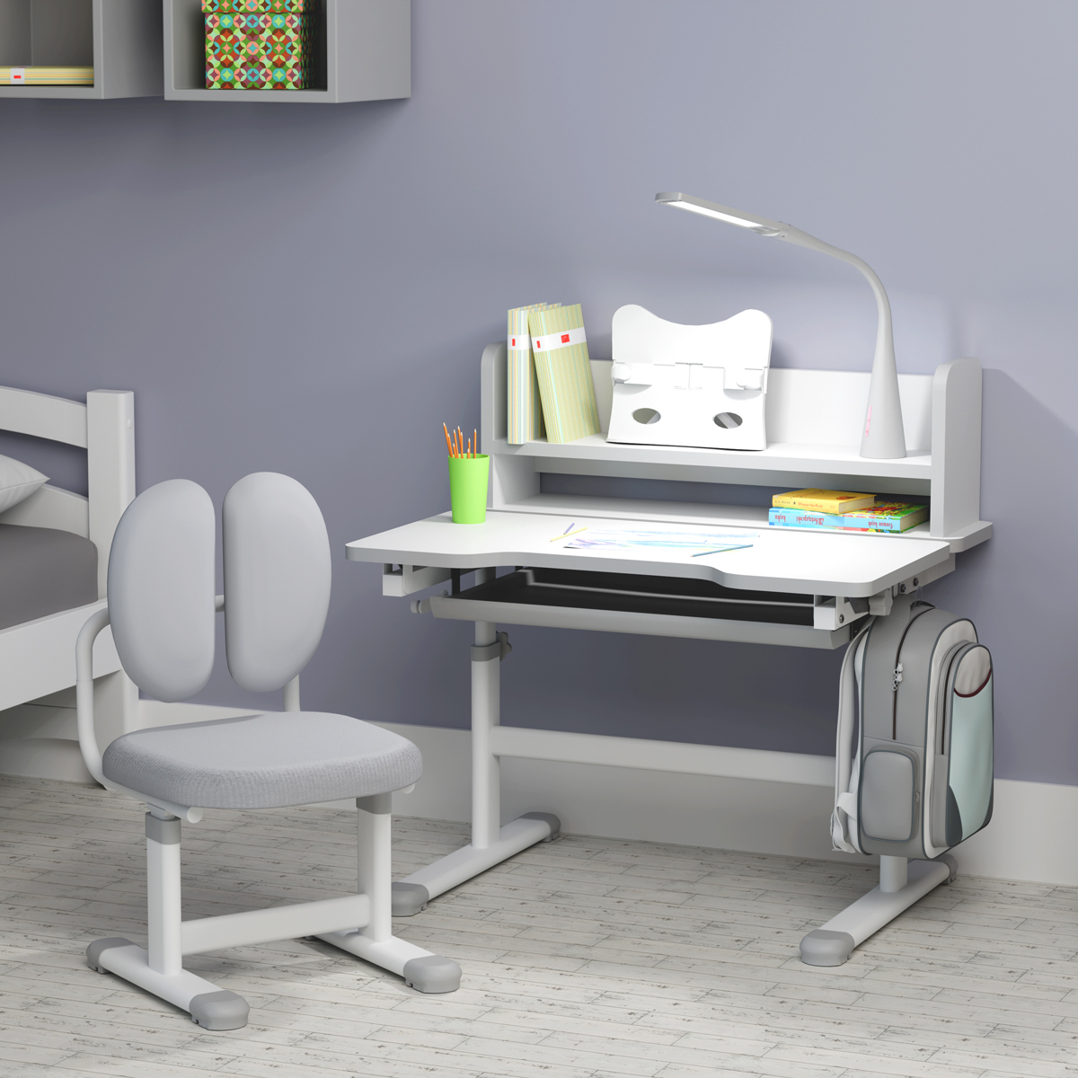 Комплект дитячий Evo-Kids BD-24 Білий, Сірий (111470585) недорого
