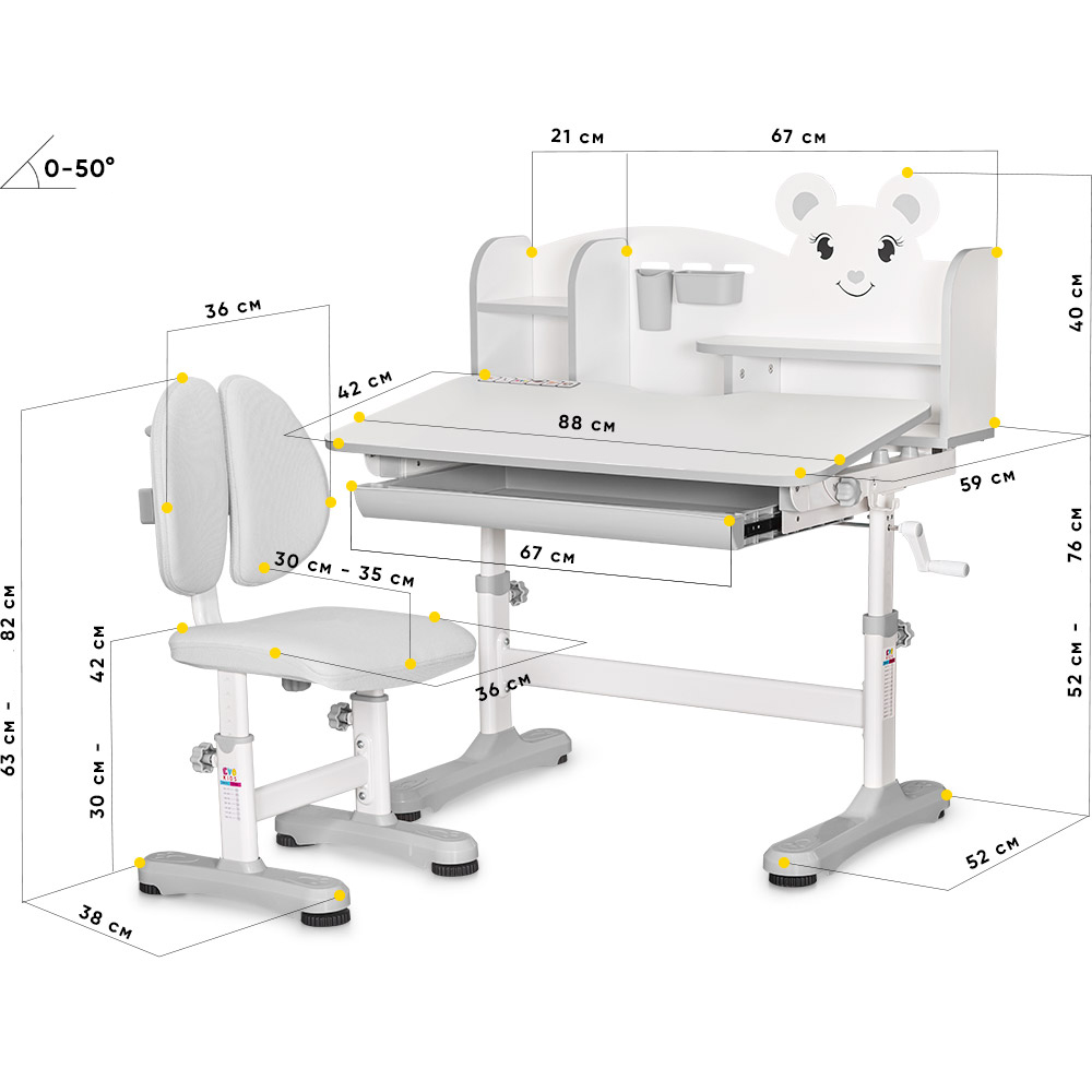 Комплект детский Mealux BD-29 Panda XL Белый, Серый (111470597) недорого