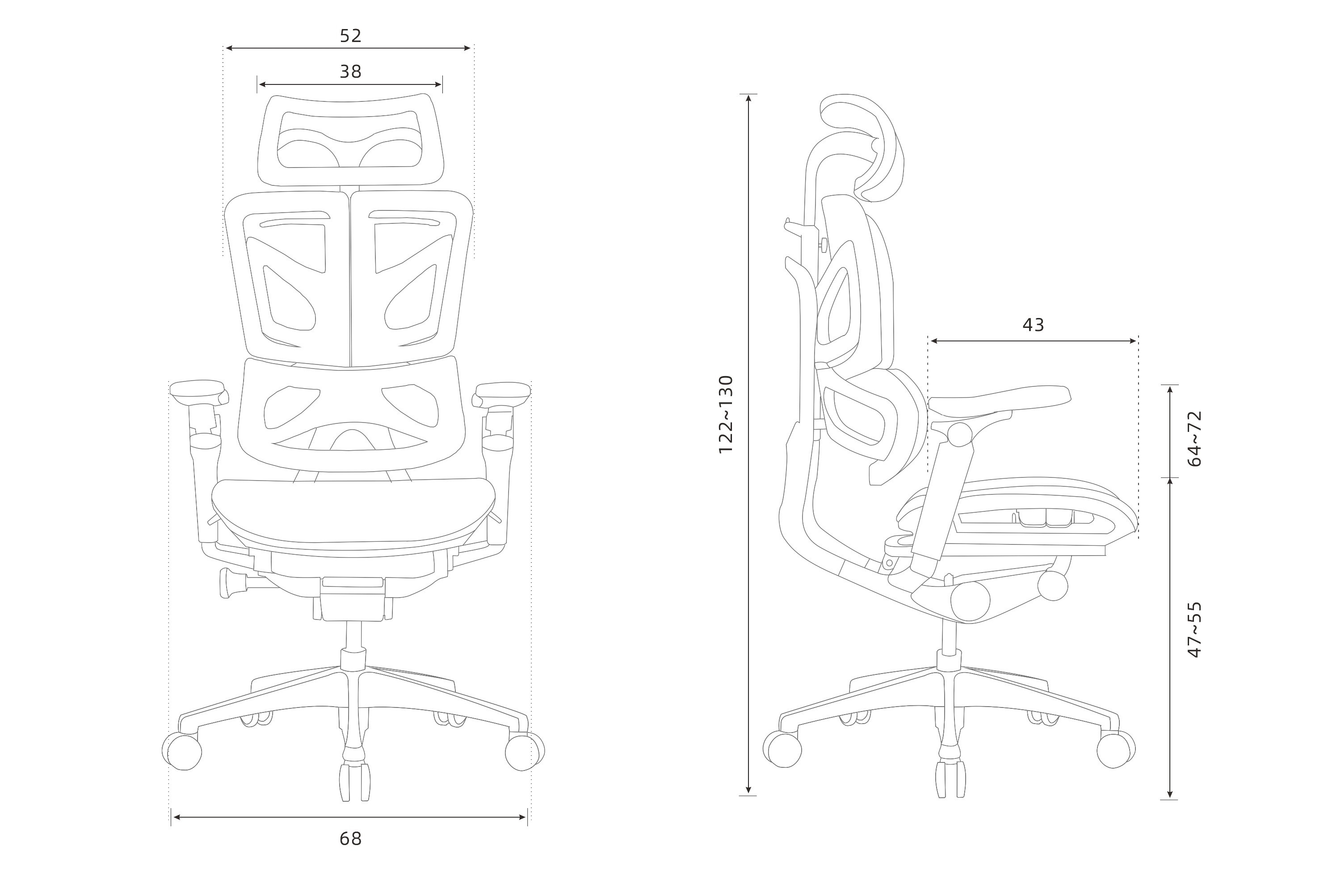 Кресло ADAPWORK L7 Mesh Lead ErgoChair Deep Black (1061482603) в Украине