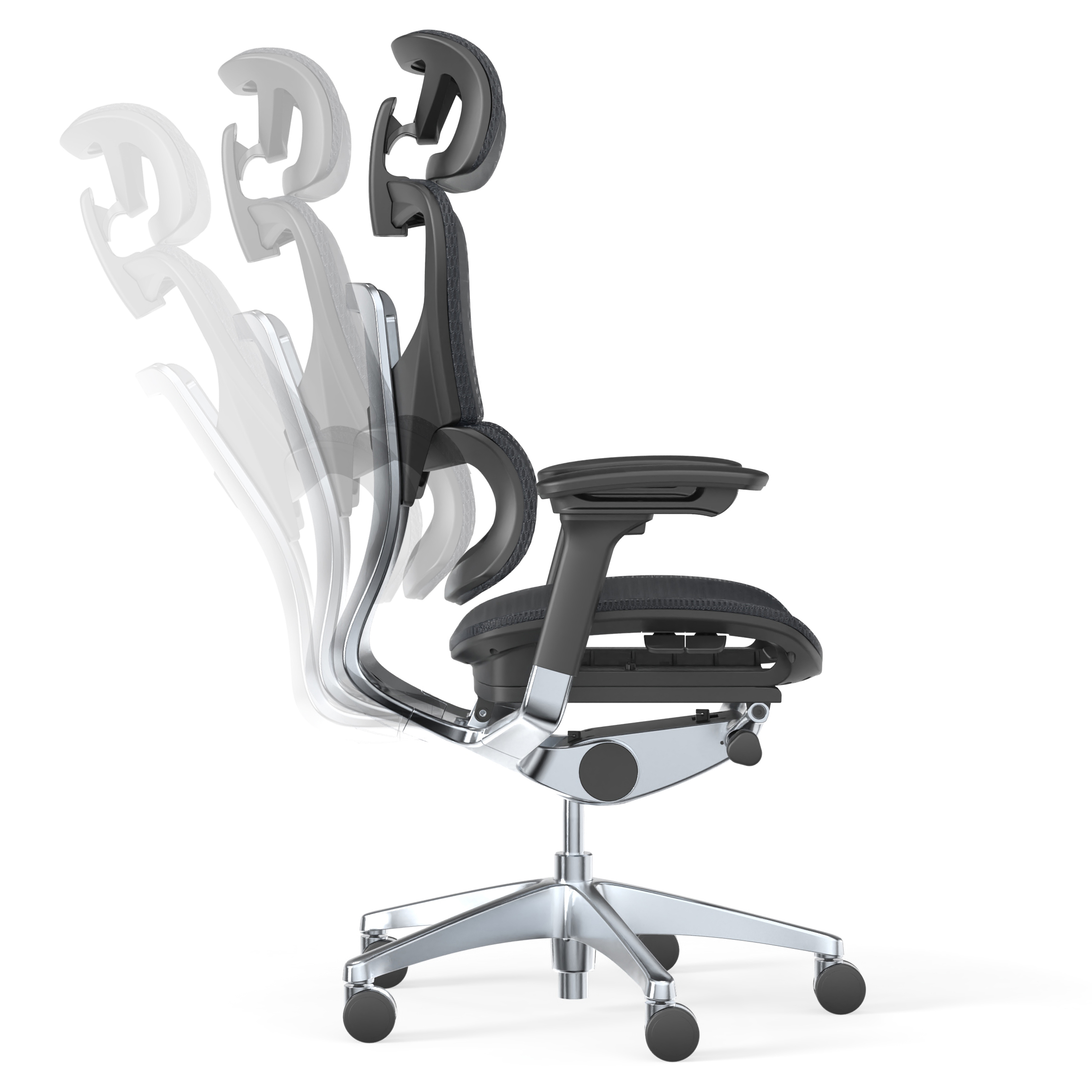 Кресло ADAPWORK L1 Mesh Lead Ergochair Deep Black (106830140) kupistul