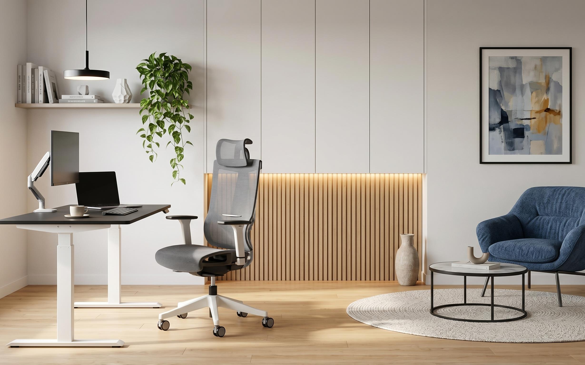 Кресло ADAPWORK M1 Mesh Middle Ergochair Alpine Grey (1061486396) в Киеве