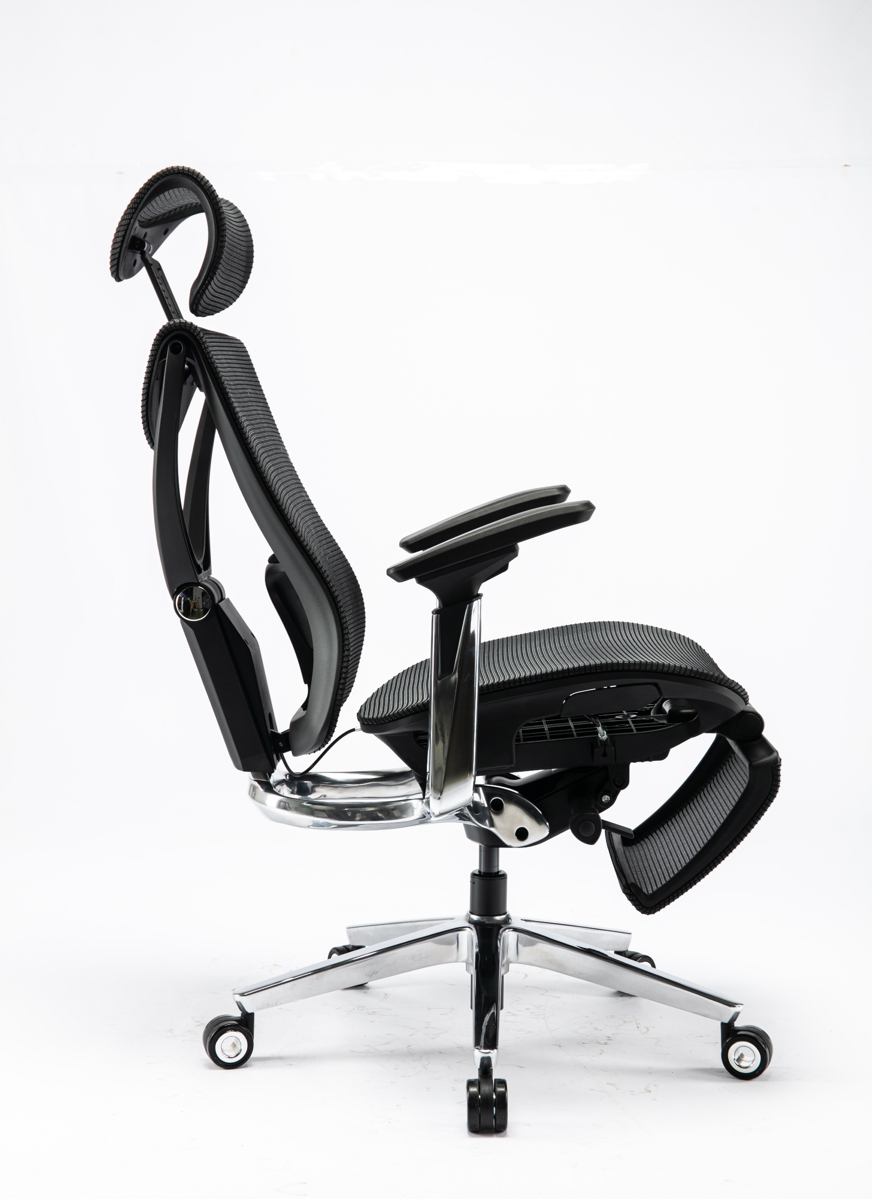 Кресло ADAPWORK S1 Mesh Pro Max Senior ErgoChair Platinum Deep Black (1061205566) с доставкой