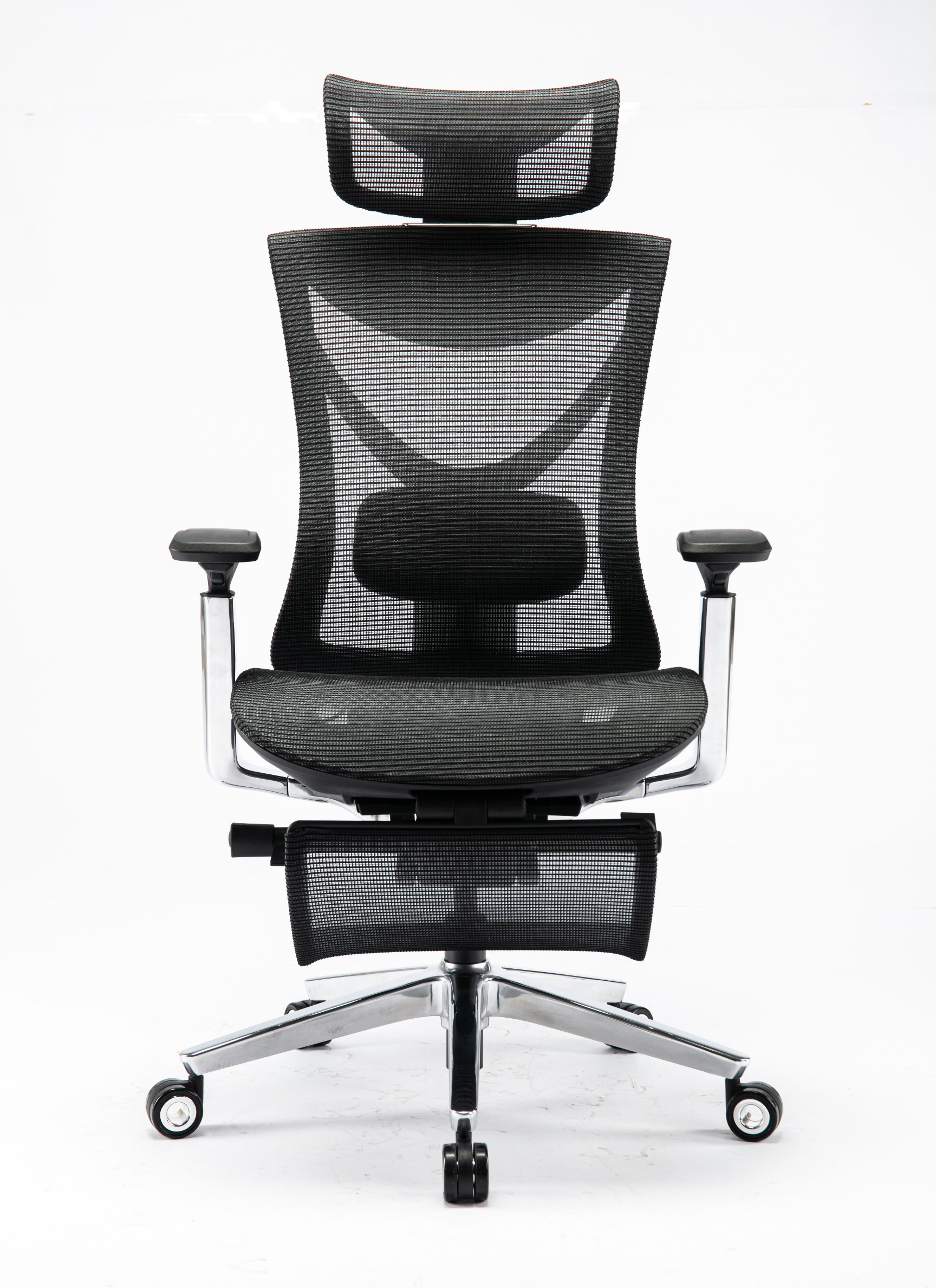 Кресло ADAPWORK S1 Mesh Pro Max Senior ErgoChair Platinum Deep Black (1061205566) недорого