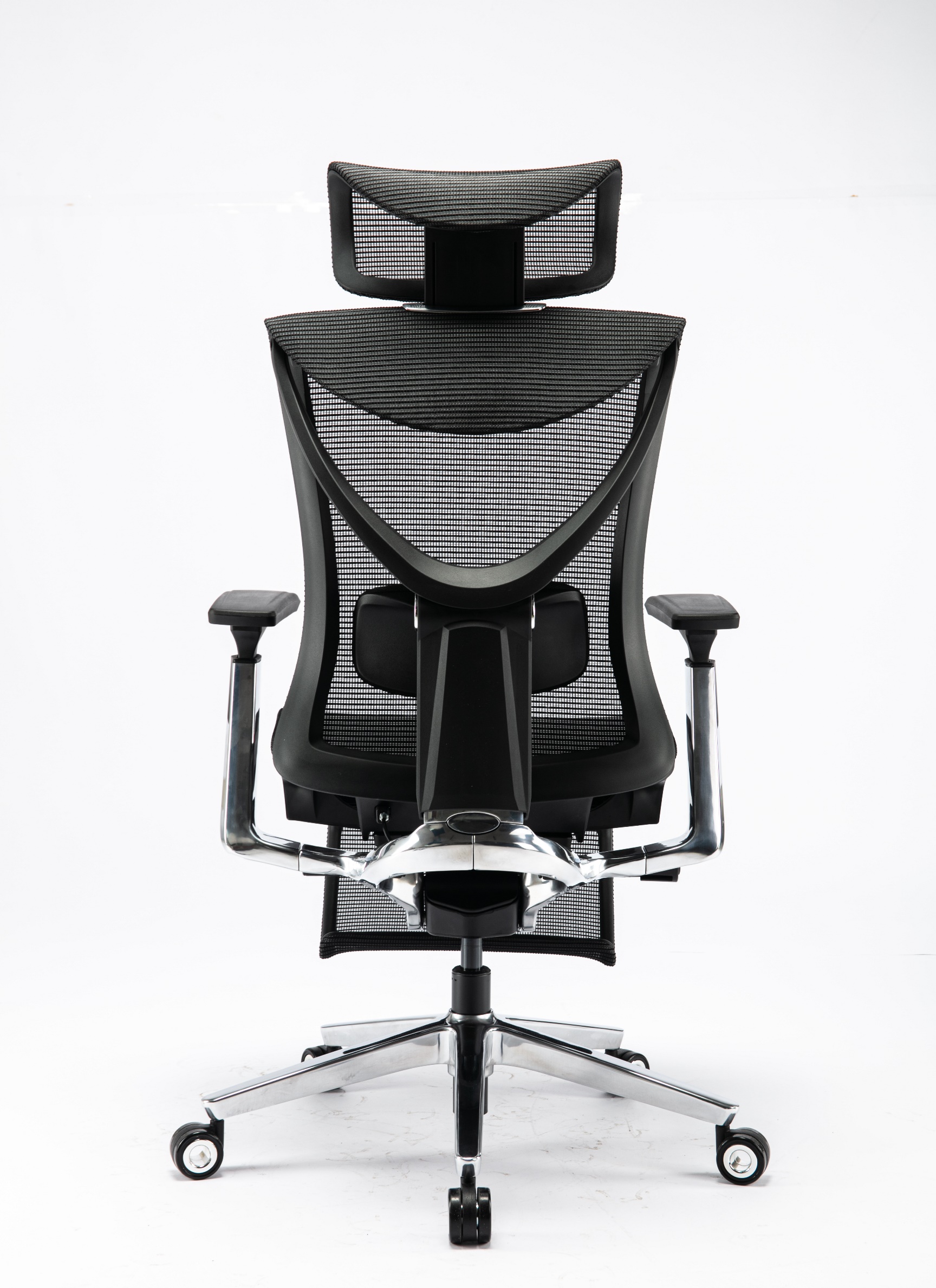 Кресло ADAPWORK S1 Mesh Pro Max Senior ErgoChair Platinum Deep Black (1061205566) в Украине