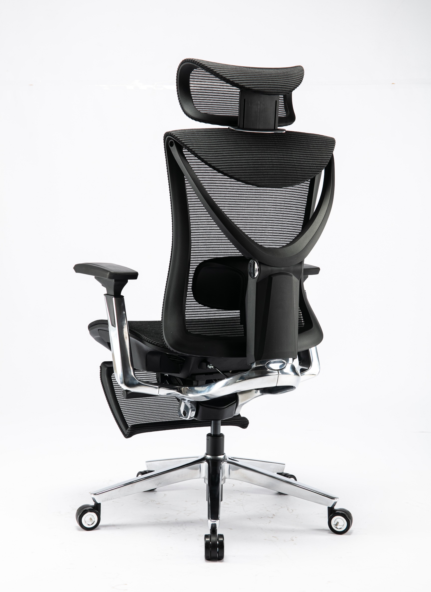 Кресло ADAPWORK S1 Mesh Pro Max Senior ErgoChair Platinum Deep Black (1061205566) в Киеве