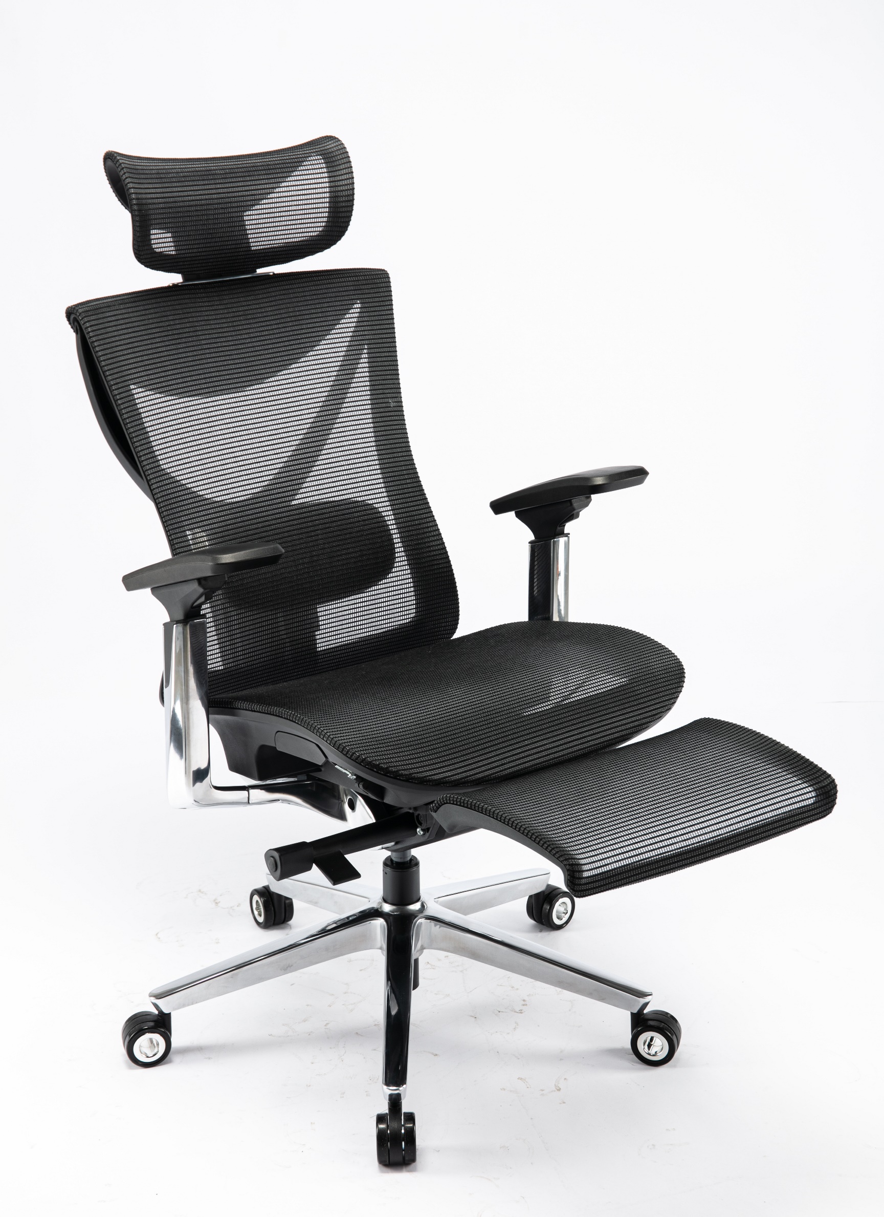 Кресло ADAPWORK S1 Mesh Pro Max Senior ErgoChair Platinum Deep Black (1061205566) цена