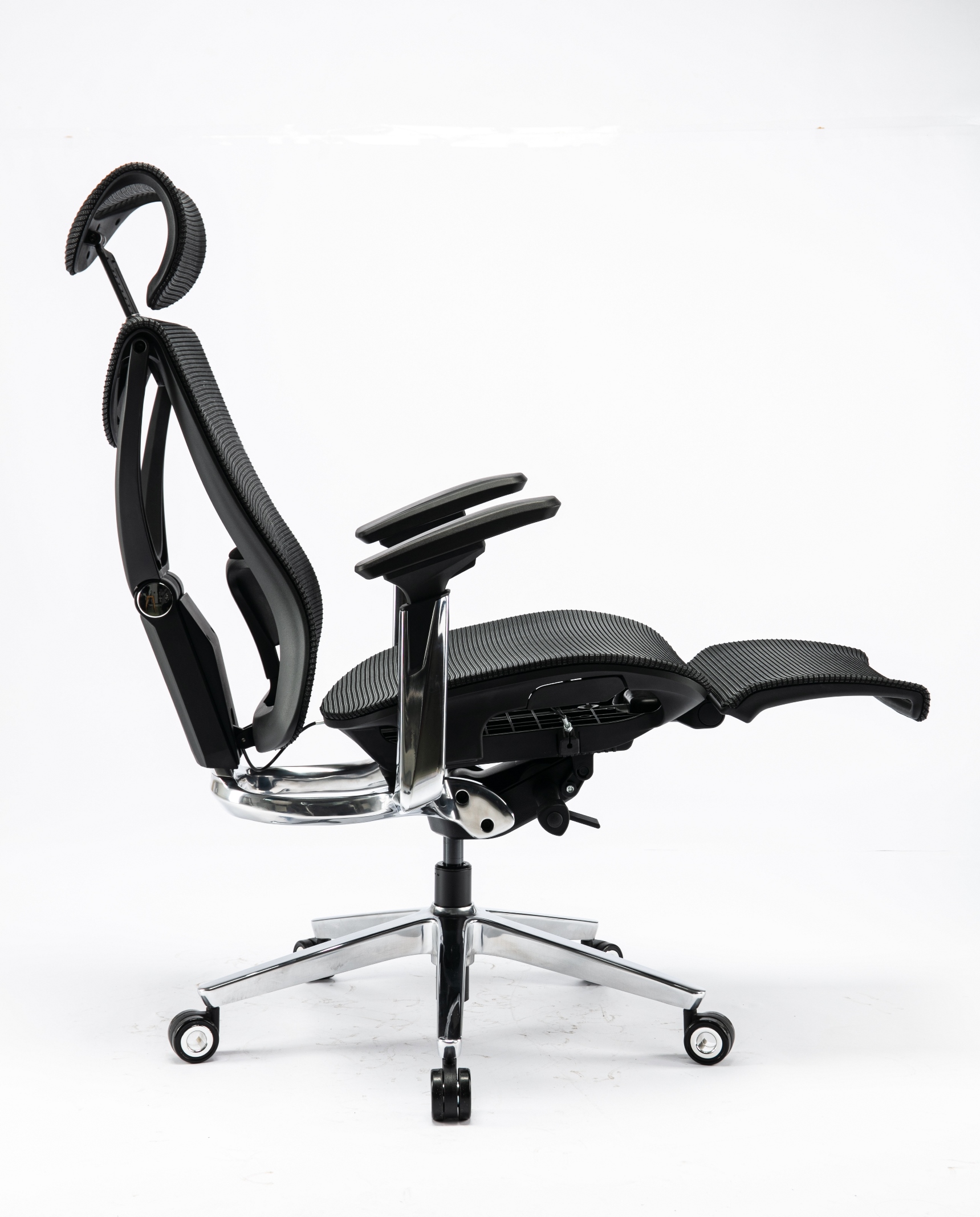 Кресло ADAPWORK S1 Mesh Pro Max Senior ErgoChair Platinum Deep Black (1061205566) kupistul
