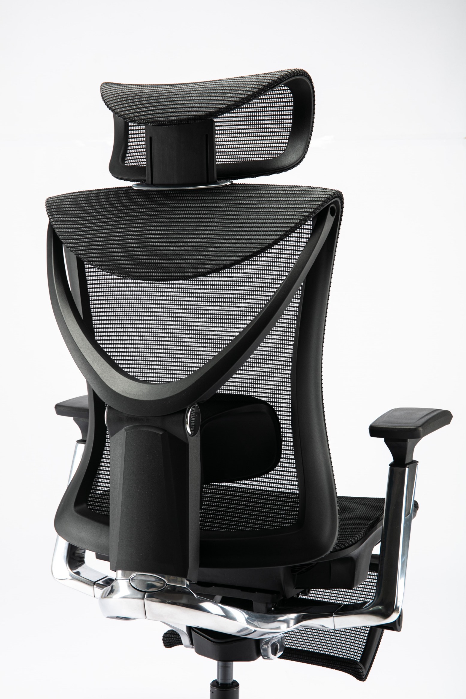 Кресло ADAPWORK S1 Mesh Pro Max Senior ErgoChair Platinum Deep Black (1061205566) дешево