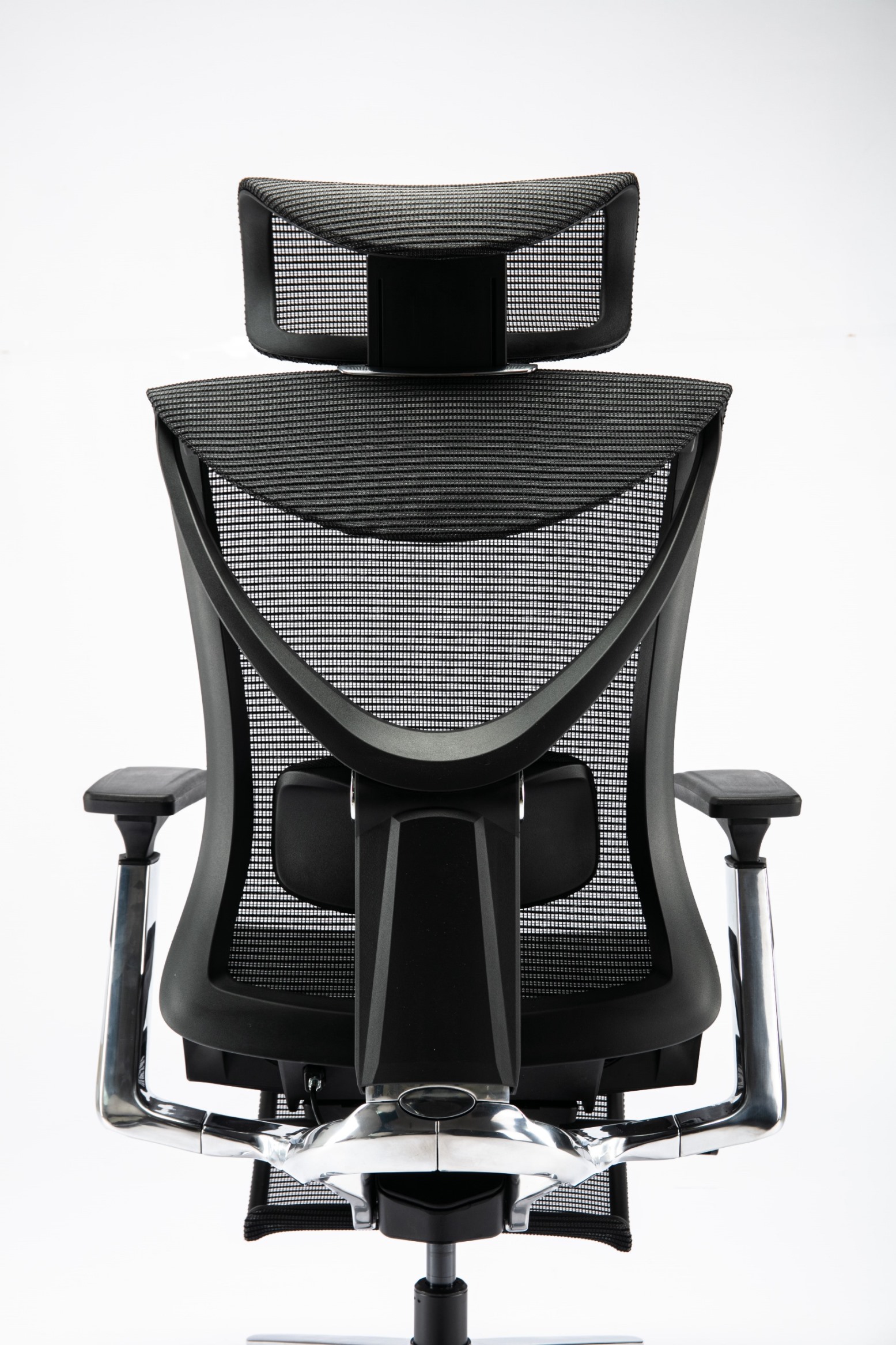 Кресло ADAPWORK S1 Mesh Pro Max Senior ErgoChair Platinum Deep Black (1061205566) недорого