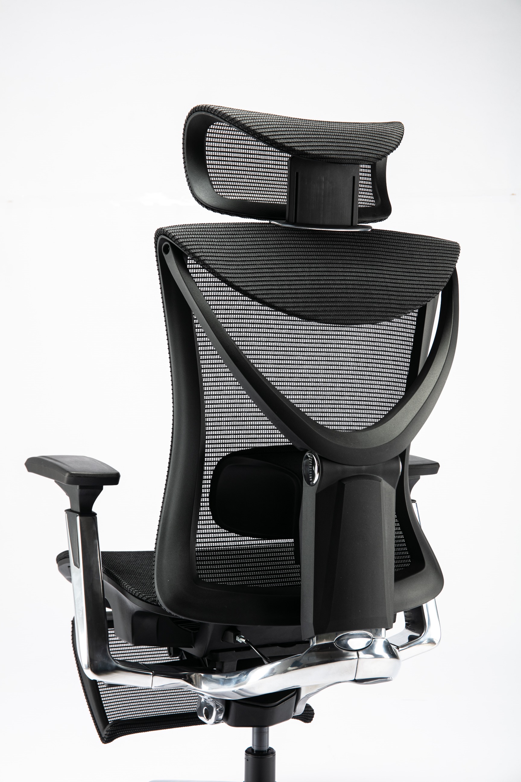 Кресло ADAPWORK S1 Mesh Pro Max Senior ErgoChair Platinum Deep Black (1061205566) купить