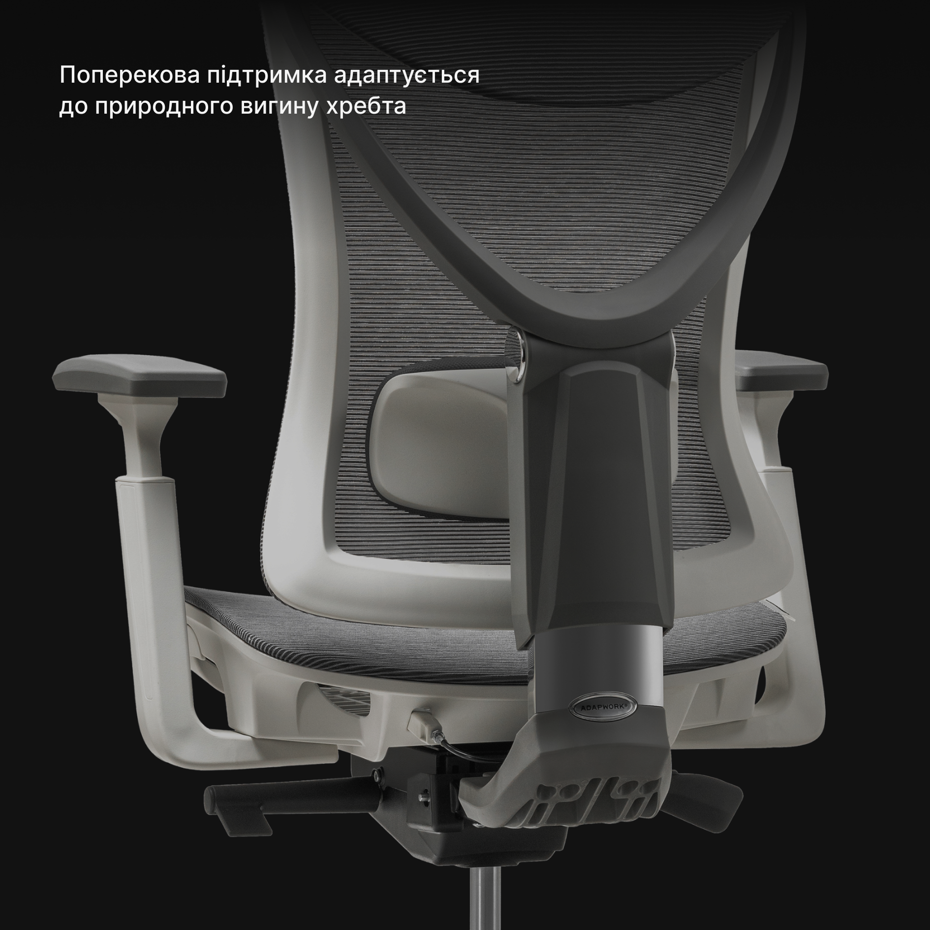 Кресло ADAPWORK S1 Mesh Senior ErgoChair Deep Black (1061485441) фото
