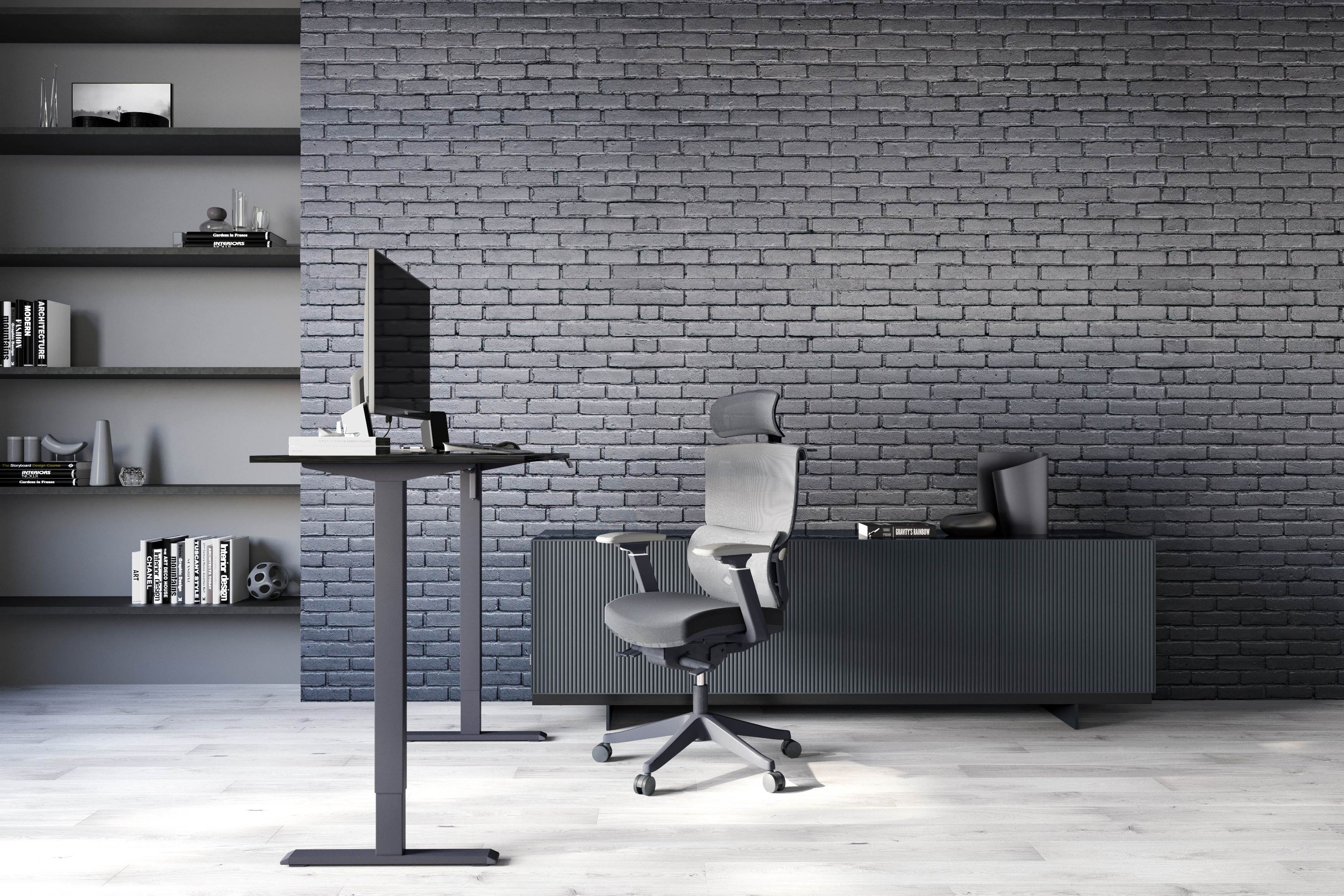 Кресло ADAPWORK S2 Senior ErgoChair Deep Black в офисе