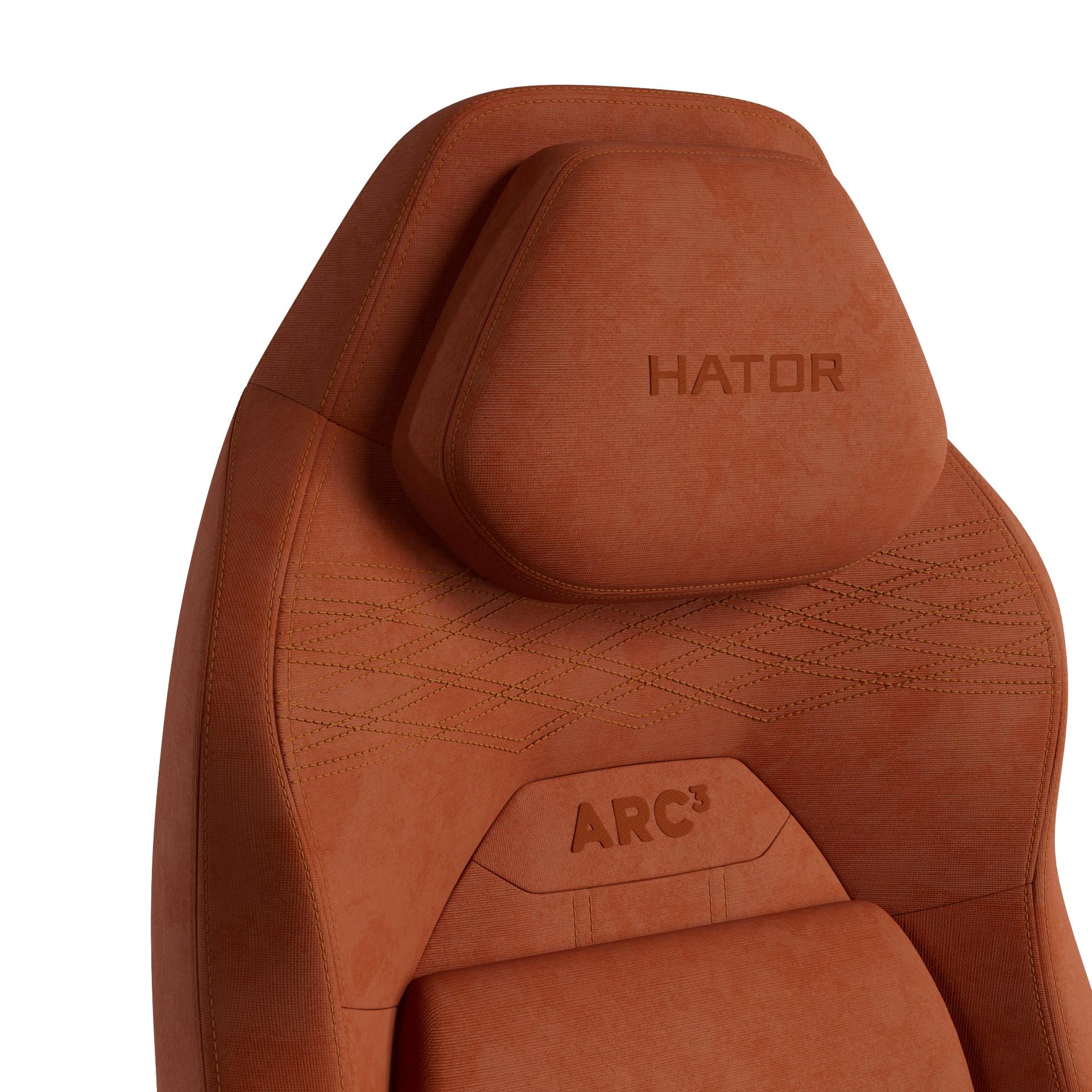 Крісло геймерське Hator Arc 3 L Velour Orange (781489152) kupistul