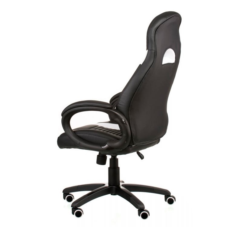 Кресло Aries Racer Black, White (26382482) с доставкой