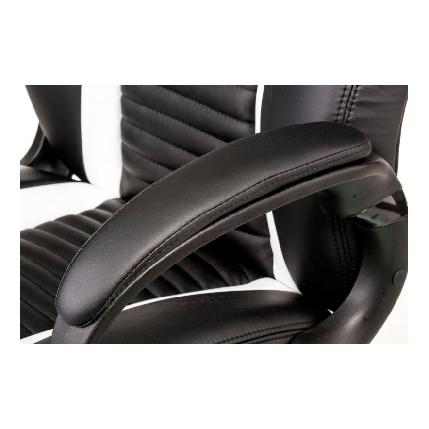 Кресло Aries Racer Black, White (26382482) kupistul