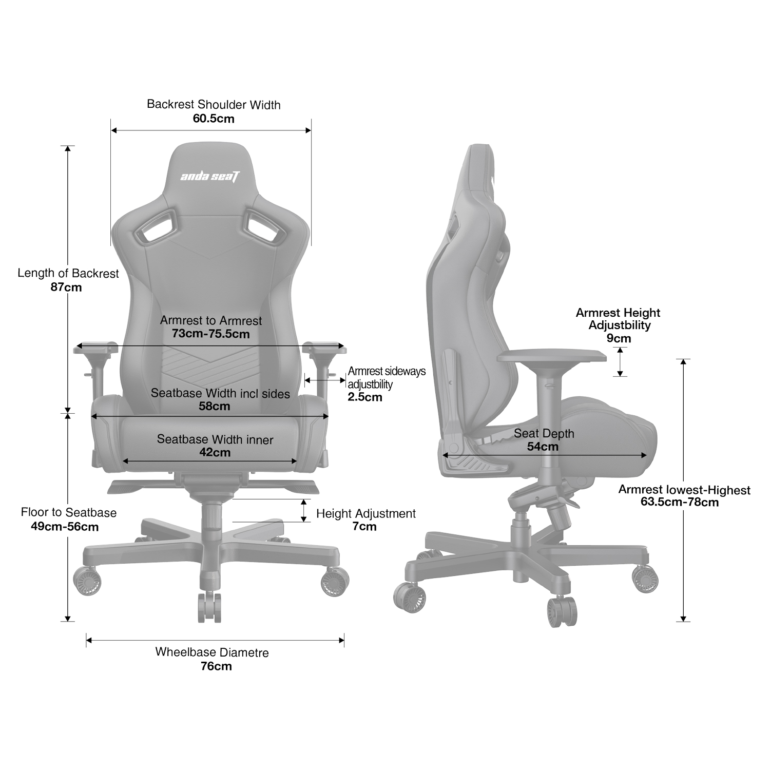 Крісло геймерське Anda Seat Kaiser 2 XL Brown (87721313) с доставкой