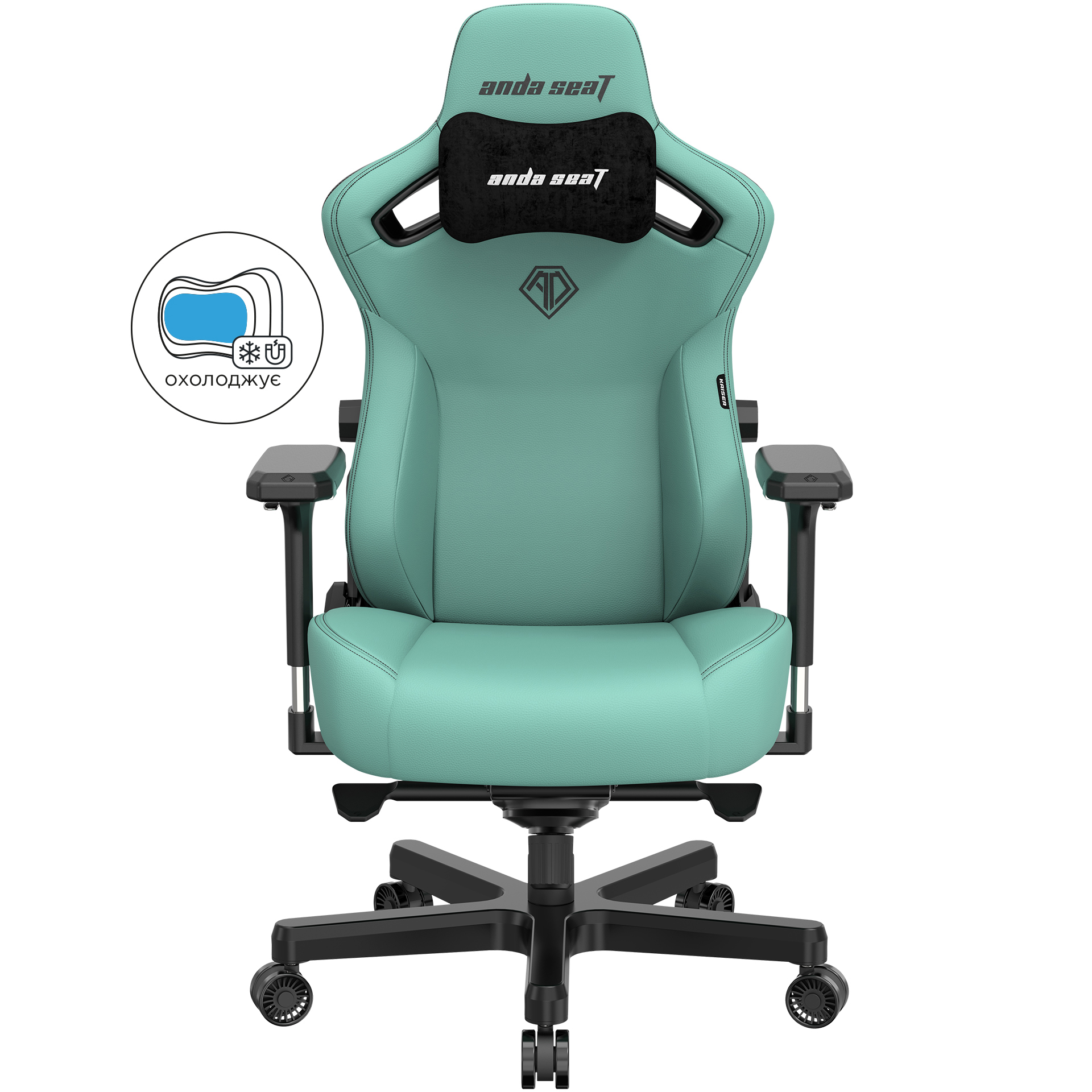 Кресло геймерское Anda Seat Kaiser 3 L Green (87988610) в Украине